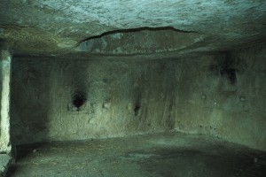 Massafra (Puglia) Gravina San Marco - Interno di un'abitazione rupestre