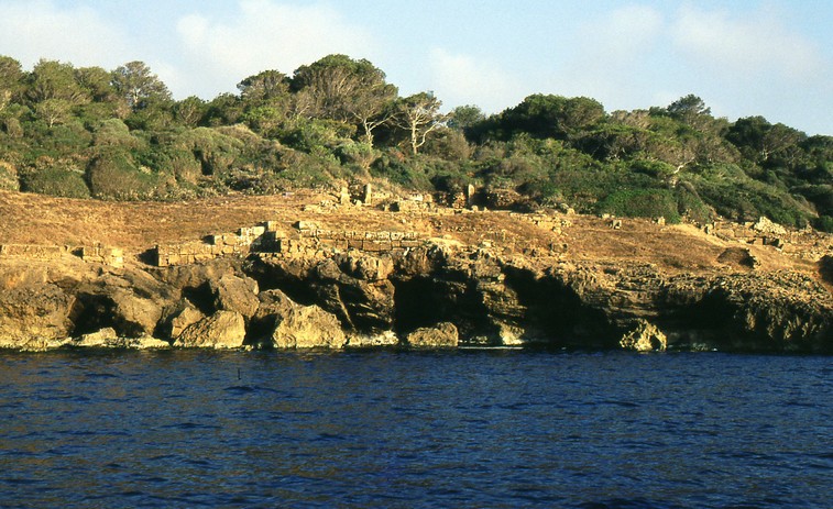 La costa del sito di Tipasa