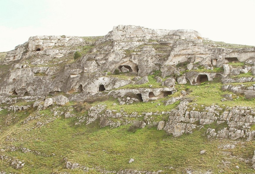 Le grotte sulla Gravina di Matera