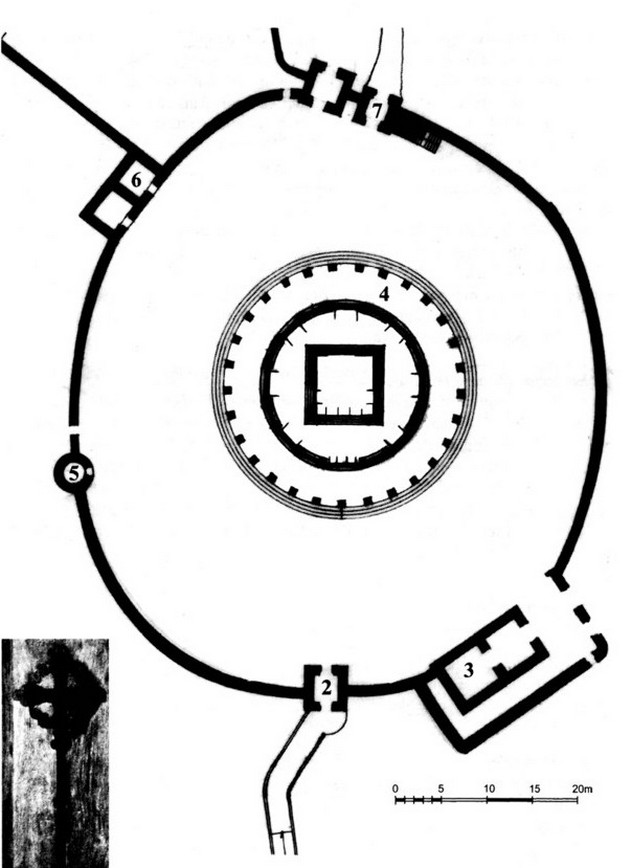 Pianta della chiesa copta di Narga Sellasse' (Etiopia)