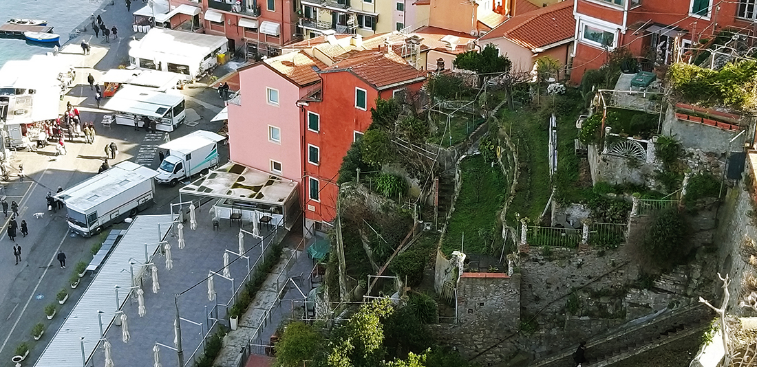 Giardini pensili a Lerici (LIguria)