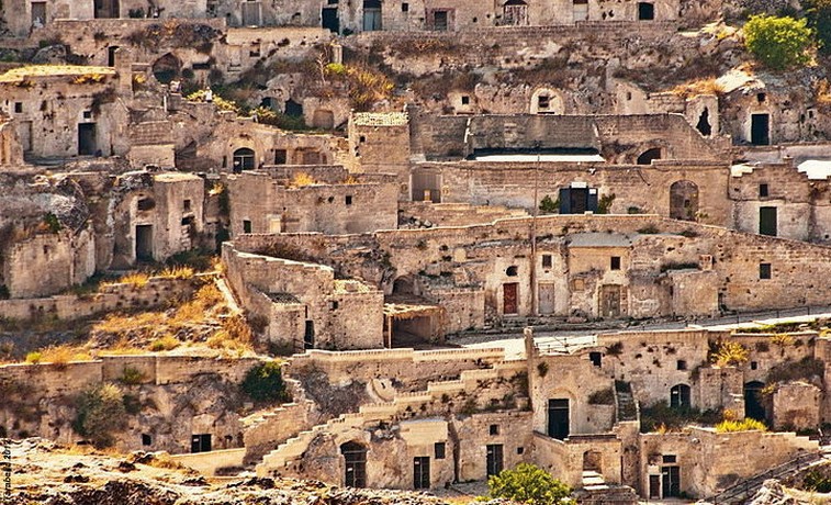 Particolare del Sasso Caveoso a Matera