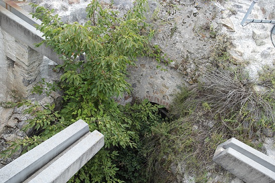 Cisterna di raccolta dell'acqua piovana all'interno del Mastio