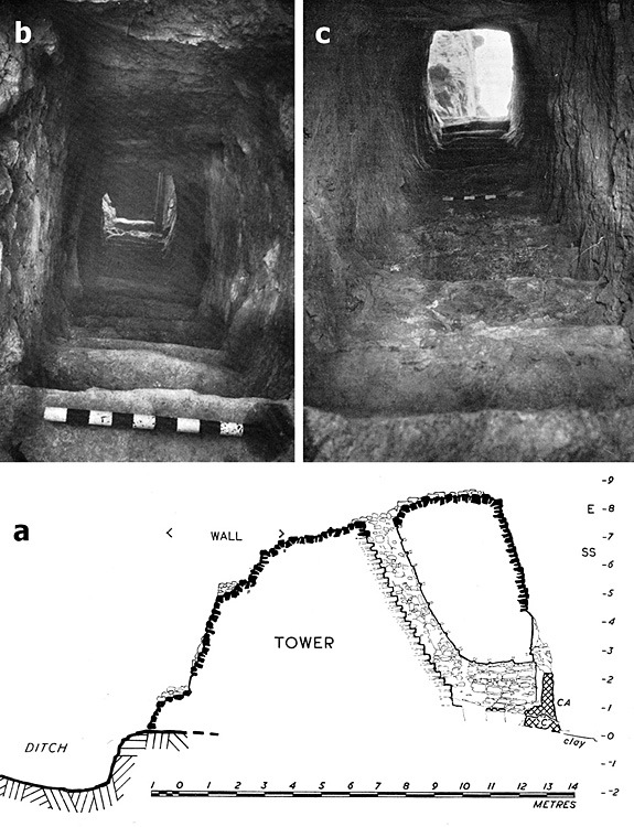 L'interno della torre e la sezione