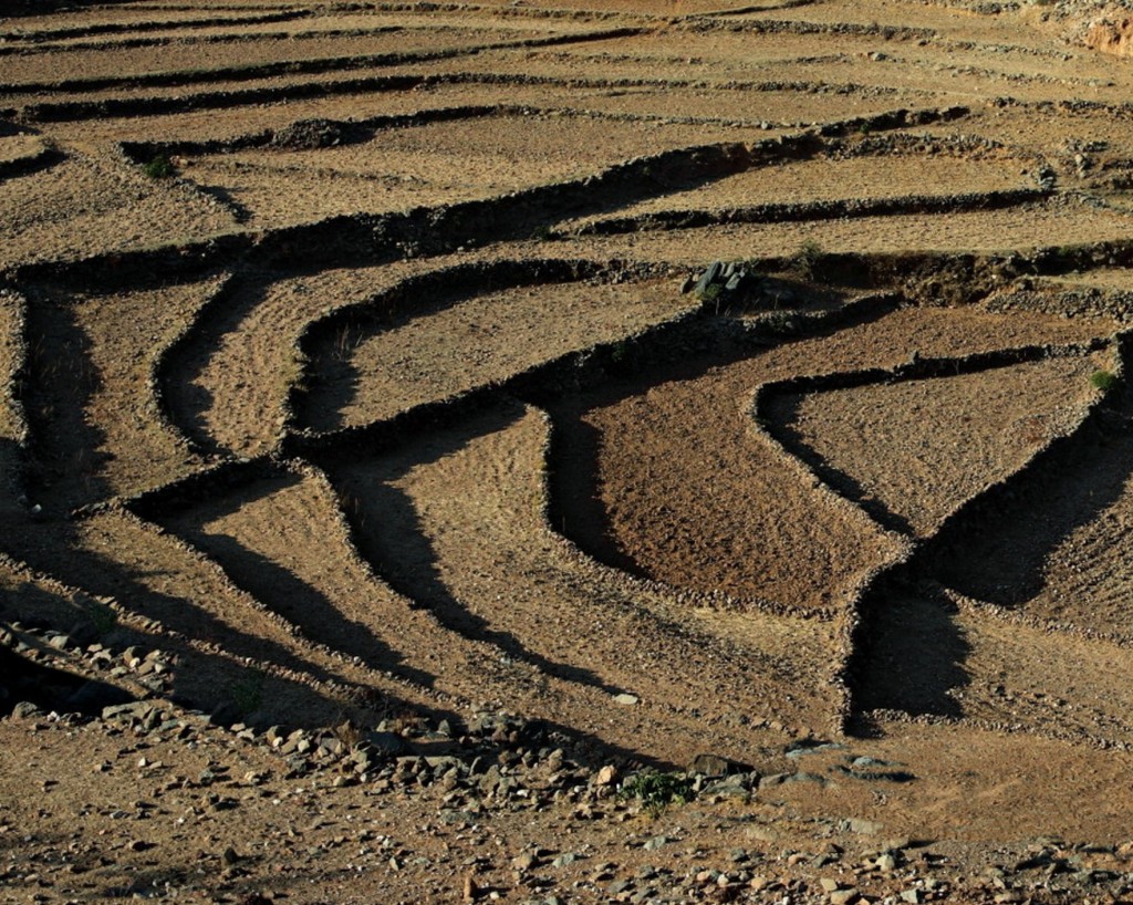 Etiopia - Un sistema di organizzazione delle pendenze che funziona mediante recinzioni e progressivi serbatoi di raccolta dell'acqua