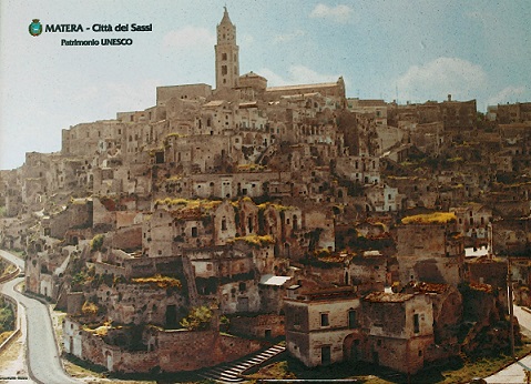 Una foto di Matera negli anni '60