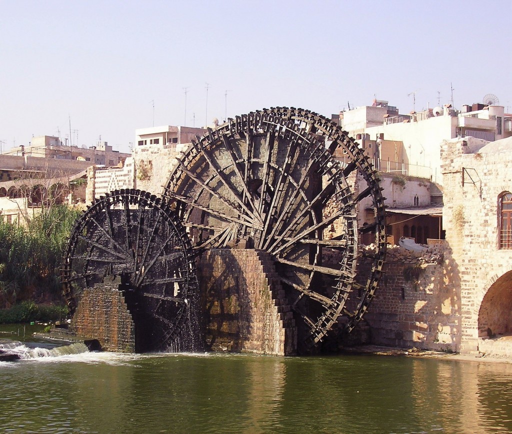 Una noria della città di Hama (Siria)