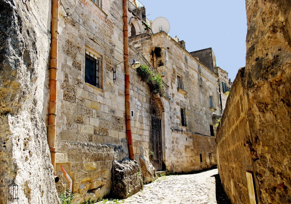 Particolare di un vicolo della Civita di Matera (Basilicata)