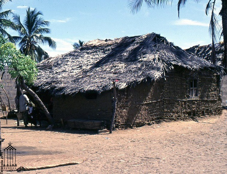 Capanna tradizionale in fibra vegetale - Villaggio di pescatori in Kenya